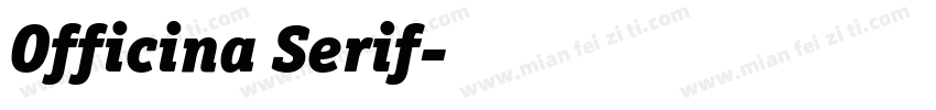 Officina Serif字体转换